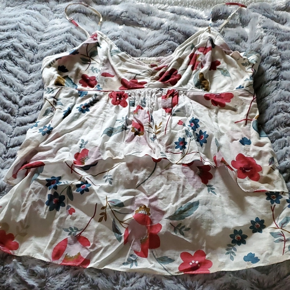 Flower flowy tank top
